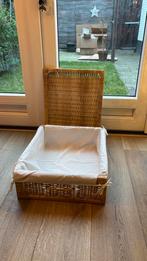 Rieten mand IKEA TOLKNING 50x43, Ophalen, Zo goed als nieuw, Rechthoekig, Riet