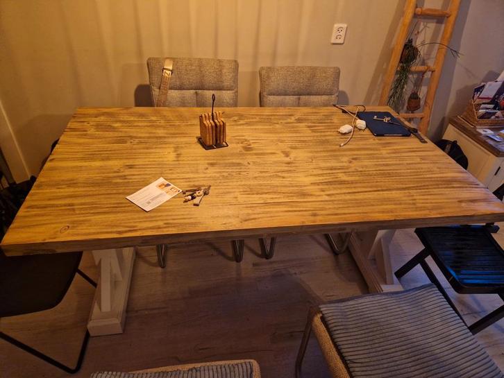 Eettafel 160x90, Huis en Inrichting, Tafels | Eettafels, Gebruikt, 50 tot 100 cm, 150 tot 200 cm, Rechthoekig, Ophalen