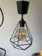Metalen zwarte hanglamp, Ophalen of Verzenden, Zo goed als nieuw, Minder dan 50 cm