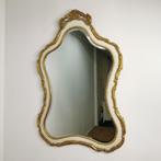 Vintage Barok Brocante Rococo facet spiegel schouwspiegel XL, Minder dan 100 cm, Rechthoekig, Ophalen of Verzenden, Zo goed als nieuw