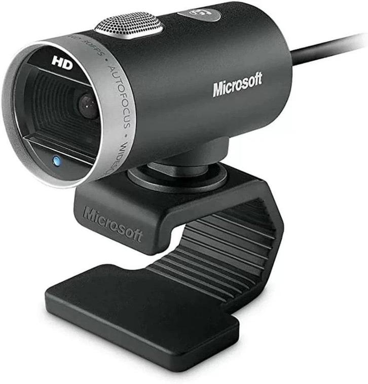 Microsoft LifeCam Cinema voor Videoconferencing (model 1393), Computers en Software, Webcams, Gebruikt, Bedraad, ChromeOS, MacOS