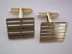 Gouden manchetknopen 14 Krt Goudmerk 585., Ophalen, Goud