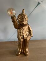 Gave unieke goudkleurige stoere kabouterlamp, Minder dan 50 cm, Nieuw, Kunststof, Ophalen of Verzenden