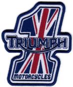 Triumph nr. 1 motorcycles stoffen opstrijk patch embleem #11, Ophalen of Verzenden, Nieuw