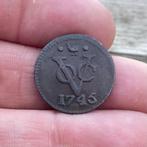 Voc duit Friesland 1745 - bodemvondsten - munt voc - duitje, Postzegels en Munten, Munten | Nederland, Ophalen of Verzenden, Vóór koninkrijk