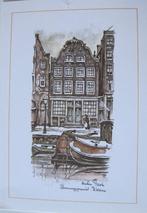 Anton Pieck - Brouwersgracht Amsterdam, Verzamelen, Ansichtkaarten | Themakaarten, Gelopen, Stad of Dorp, Verzenden, 1980 tot heden