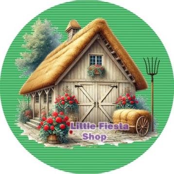 LF8964 ouwel hooischuur stal boerderij 20x4,7cm eetbaar top beschikbaar voor biedingen