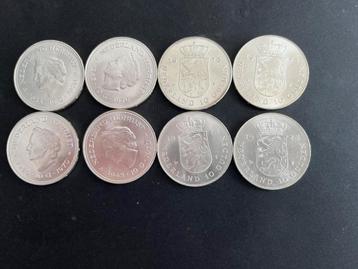 Juliana  mooie kwaliteit  8x 10 gulden 4x 1970-4x 1973  beschikbaar voor biedingen