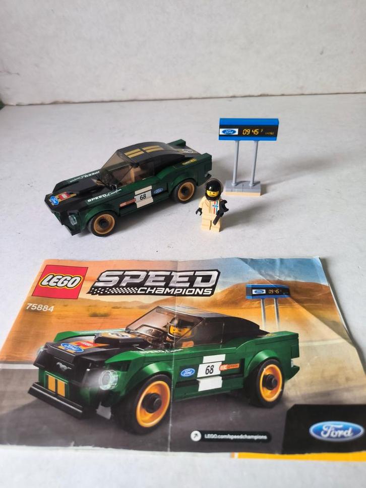 LEGO Speed 75884 Champions Ford Mustang Fastback 75884, Kinderen en Baby's, Speelgoed | Duplo en Lego, Zo goed als nieuw, Lego