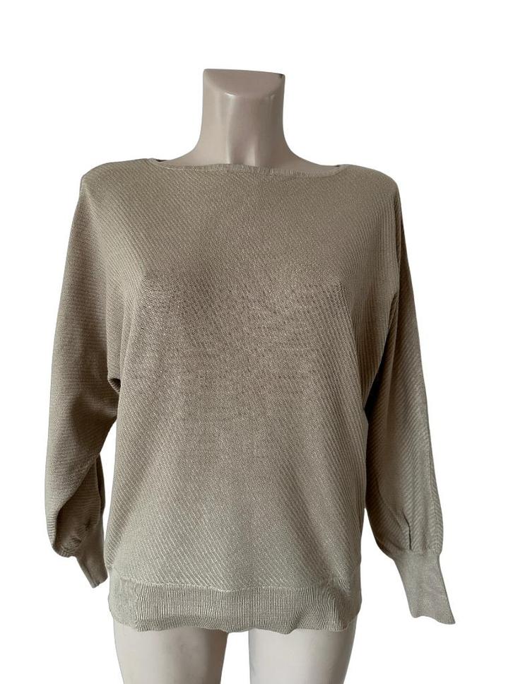 Anna van Toor trui M, Kleding | Dames, Truien en Vesten, Zo goed als nieuw, Maat 38/40 (M), Beige, Ophalen of Verzenden