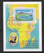 Sao Tomé en Principe Michel blok 35 A gestempeld ROWLAND HIL, Postzegels en Munten, Ophalen of Verzenden, Overige landen, Gestempeld