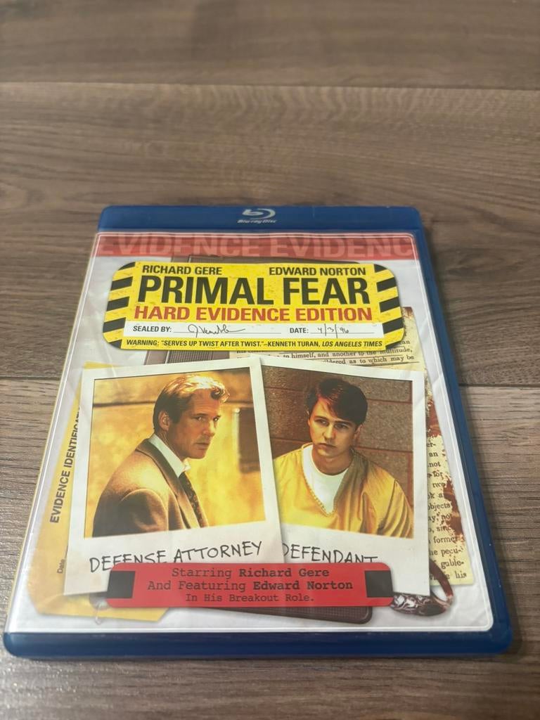 Primal Fear blu ray engels ondertiteld, Ophalen of Verzenden, Zo goed als nieuw, Actie