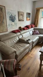 Hoekbank leer, Huis en Inrichting, Ophalen, Gebruikt, Leer