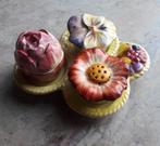 Carlton ware peper / zout en mosterd setje op een blaadje, Antiek en Kunst, Ophalen of Verzenden