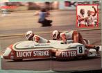 Poster Streuer Schnieders zijspan Lucky Strike, Verzenden, Zo goed als nieuw, Motoren