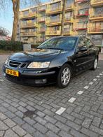 Saab 9-3 1.8 T Sport Sedan AUT 2006 Zwart, Auto's, Saab, 1998 cc, Zwart, 4 cilinders, Leder en Stof