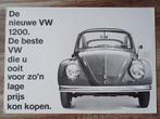 VW 1200 (Kever) brochure uit 1967, Boeken, Ophalen of Verzenden, Gelezen, Volkswagen