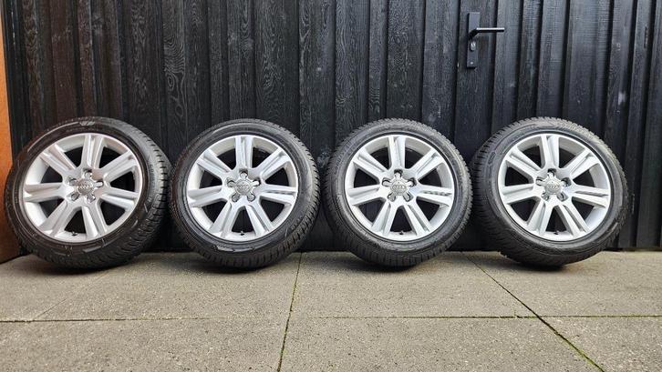 Winterset Audi A4 - 17 inch originele B8 velgen ZGAN, Auto-onderdelen, Banden en Velgen, Velg(en), Winterbanden, 17 inch, 225 mm