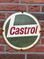 Castrol emaille bord, Verzamelen, Ophalen of Verzenden, Gebruikt, Reclamebord