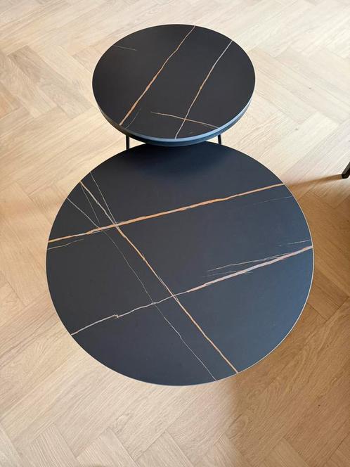 Marmerlook set salontafels te koop!, Huis en Inrichting, Tafels | Salontafels, Gebruikt, Minder dan 50 cm, 50 tot 100 cm, Minder dan 50 cm