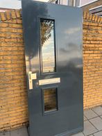 2  mooie Voordeur  hardhout, Doe-het-zelf en Verbouw, Deuren en Horren, Ophalen, 200 tot 215 cm, Glas, Buitendeur