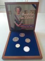 ️❤️ Zilverschat Beatrix 50 gulden 10 euro 1 gulden zilver, Setje, Koningin Beatrix, Zilver, Ophalen of Verzenden