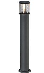 Buitenverlichting, aluminium met afneembare glazen kap., Ophalen, Minder dan 50 watt, Staande lamp, Netvoeding