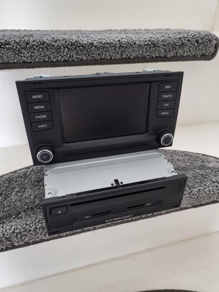 Seat Leon 5F Radio Multimedia MIB 2013-2017, Auto diversen, Autoradio's, Gebruikt, Ophalen of Verzenden