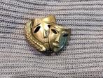Vintage bronze broche masker Venetië carnaval, Koper, Verzenden, Minder dan 4 cm, Zo goed als nieuw