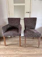 6 Eetkamerstoelen, Huis en Inrichting, Stoelen, Ophalen, Zo goed als nieuw, Bruin, Vijf, Zes of meer stoelen