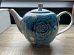 Pip Studio Theepot Blauw met Bloemen, Blond Amsterdam, Overige typen, Ophalen of Verzenden, Zo goed als nieuw