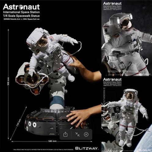 Blitzway the Real Astronaut (ISS EMU ver.) 1/4 scale statue, Hobby en Vrije tijd, Modelbouw | Figuren en Diorama's, Nieuw, Figuur of Figuren