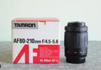 Nikon camera's de Tamron AF 80-210mm/F4.5-5.6 + zonnekap, Audio, Tv en Foto, Fotografie | Lenzen en Objectieven, Ophalen, Zo goed als nieuw