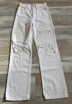 ZARA FULL LENGTH Wide-Leg High Waist Jeans - Maat 38 in Wit, Ophalen of Verzenden, Zo goed als nieuw, W30 - W32 (confectie 38/40)