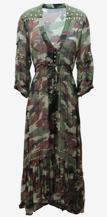 Super mooie Ibiza Gipsy Army maxi jurk Miss June beschikbaar voor biedingen