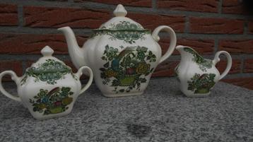 Bird of Paradise Johnson Brothers thee koffiepot s/r stel beschikbaar voor biedingen