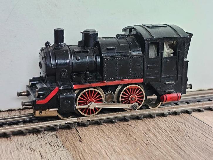 modeltrein Ho trix-express batterij baan stoomlokomotief, Hobby en Vrije tijd, Modeltreinen | H0, Gebruikt, Locomotief, Gelijkstroom