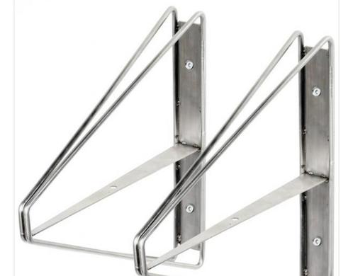 Plankdragers dubbel hoog rvs per set, Huis en Inrichting, Woonaccessoires | Wandplanken en Boekenplanken, Nieuw, Ophalen of Verzenden