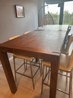 Hoge tafel met 8 stoelen, Huis en Inrichting, Tafels | Eettafels, Ophalen, Gebruikt, 100 tot 150 cm, 50 tot 100 cm