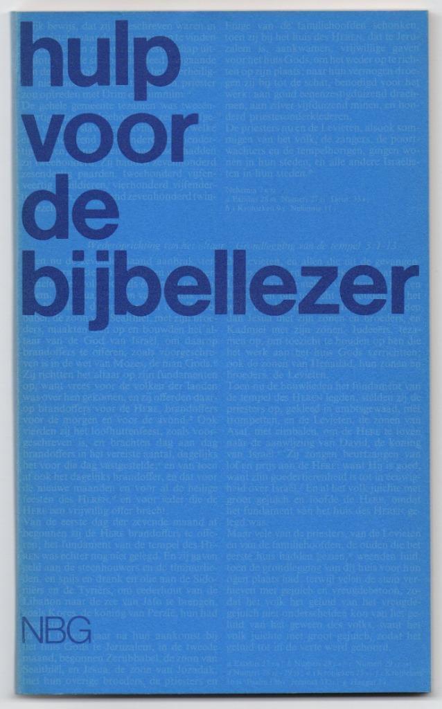 Hulp voor de bijbellezer - NBG, Boeken, Godsdienst en Theologie, Gelezen, Christendom | Protestants, Ophalen of Verzenden