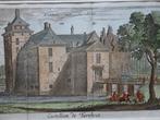 gravure kleur kasteel Turnhout Belgie Frans Ertinger, 1700, Antiek en Kunst, Kunst | Etsen en Gravures, Verzenden