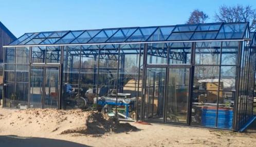 Hobbykas / tuinkas onderdelen los te koop, Tuin en Terras, Kassen, Gebruikt, Kweekkas, Aluminium, Glas, Ophalen