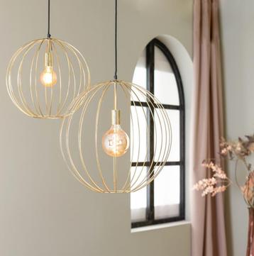 Hanglamp goud  2 stuks  beschikbaar voor biedingen