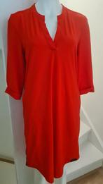 Rode jurk travelstof 38 M Penn&Ink N.Y. knalrood bies rood, Kleding | Dames, Jurken, Maat 38/40 (M), Penn&ink, Ophalen of Verzenden
