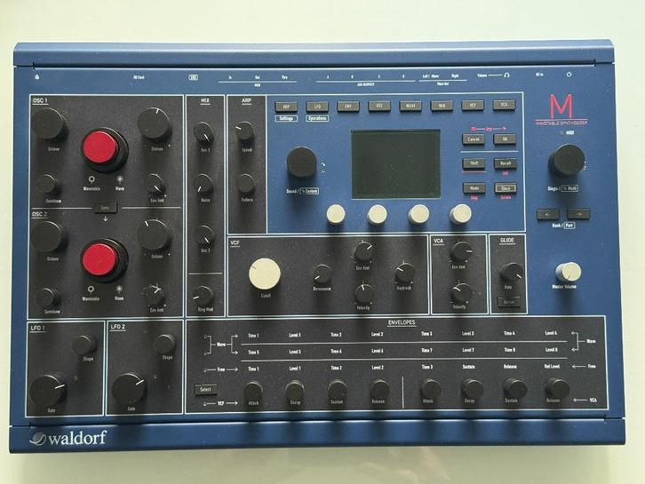Waldorf M, Muziek en Instrumenten, Synthesizers, Zo goed als nieuw, Overige aantallen, Overige merken, Met midi-aansluiting, Ophalen of Verzenden