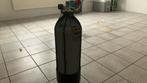Duik fles 15 liter 200bar met net en stander en handvat, Watersport en Boten, Duiken, Ophalen, Zo goed als nieuw, Duikfles