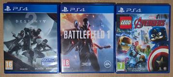 PS4 games – LEGO Avengers, Destiny 2 & Battlefield 1 beschikbaar voor biedingen