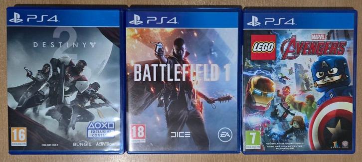 PS4 games – LEGO Avengers, Destiny 2 & Battlefield 1, Spelcomputers en Games, Games | Sony PlayStation 4, Gebruikt, Avontuur en Actie