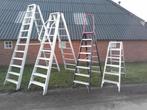ladders 6-10mtr oa 2x18 of 3x12 /3x10 werktrappen 6-10treeds, Doe-het-zelf en Verbouw, Ladders en Trappen, Ophalen, Zo goed als nieuw