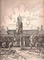 Slochteren Fraeylemaborg Tekening Sievers 50/60er jaren, Antiek en Kunst, Ophalen of Verzenden